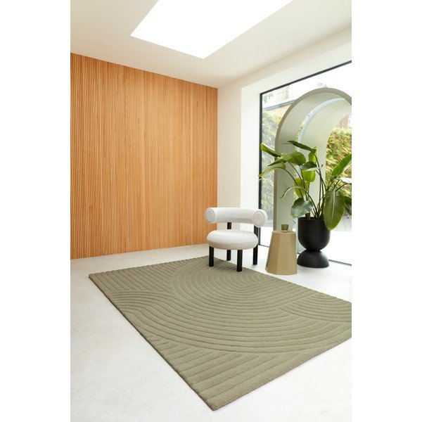 Khaki gyapjú szőnyeg 160x230 cm Hague – Asiatic Carpets-image-2