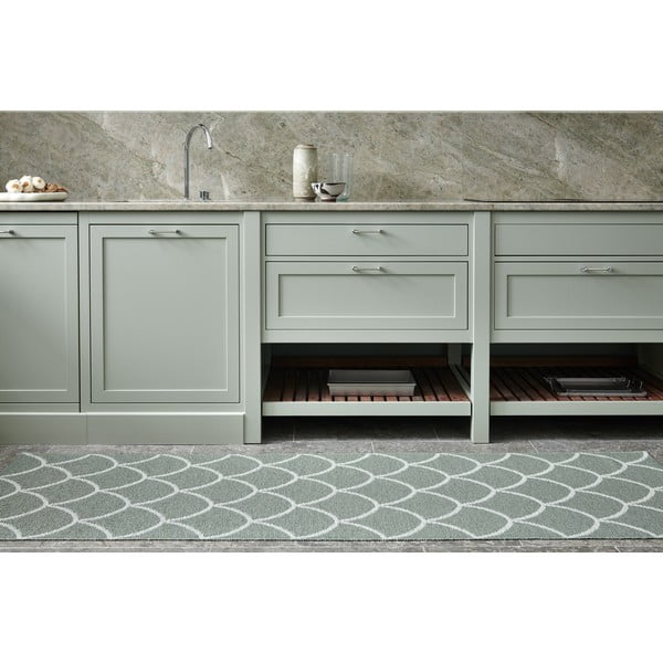 Zöld kültéri-beltéri futószőnyeg 70x225 cm Kotte Army Sage – Pappelina-image-3