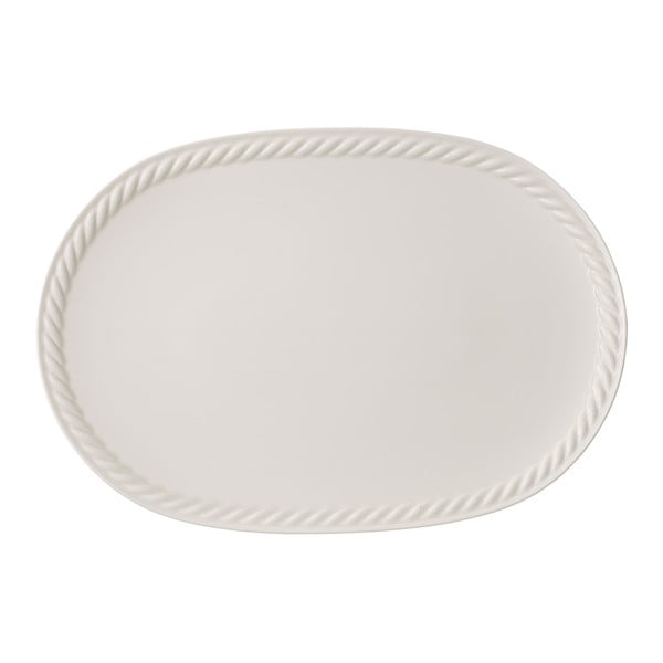 Montauk fehér ovális porcelán tálca, 43 x 30 cm - Villeroy & Boch