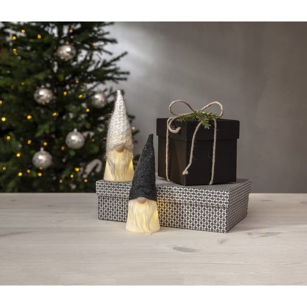 Fehér-fekete fénydekoráció karácsonyi mintával ø 6,5 cm Joylight – Star Trading-image-2