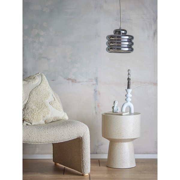 Ezüstszínű függőlámpa üveg búrával ø 24 cm Spike – Bloomingville-image-1