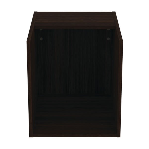 Sötétbarna alacsony-fali fürdőszoba szekrény tölgyfa dekorral 40x44 cm i.Life B – Ideal Standard