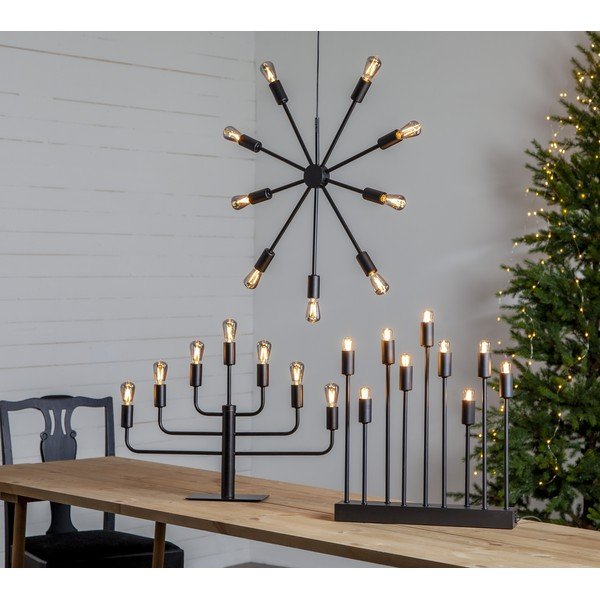 Pix fekete LED lámpás, magasság 50 cm - Best Season-image-1