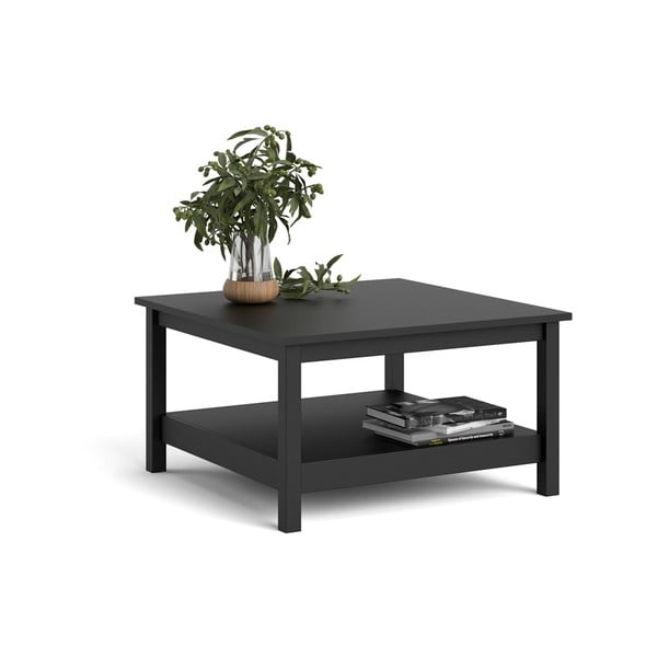 Fekete dohányzóasztal 81x81 cm Madrid - Tvilum-image-4