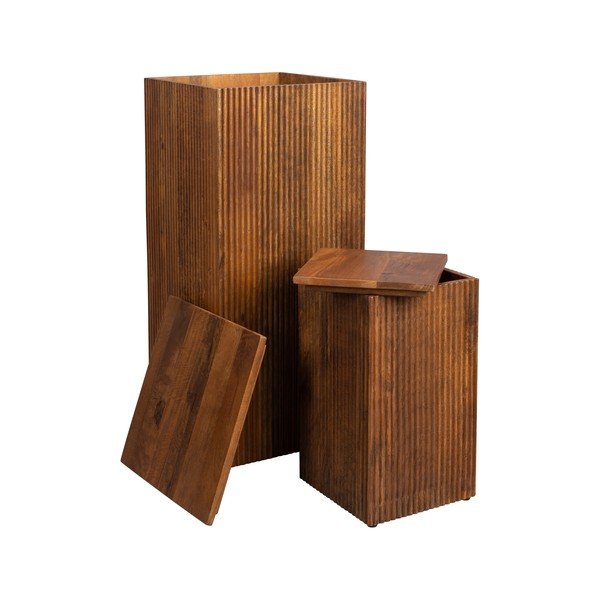 Fa virágtartó állvány szett 2 db-os (magasság 80 cm) Ribble – Dutchbone-image-2