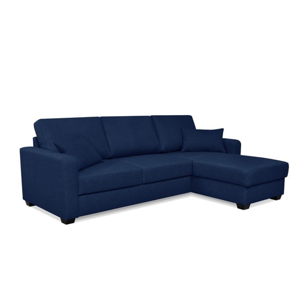 Milano kék kinyitható kanapé fekvőfotellel - Cosmopolitan design-image-2