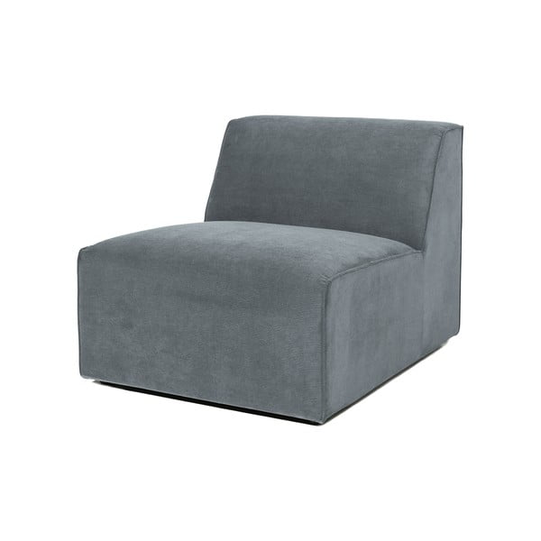 Szürke kordbársony kanapé modul (középső rész) Sting – Scandic-image-1