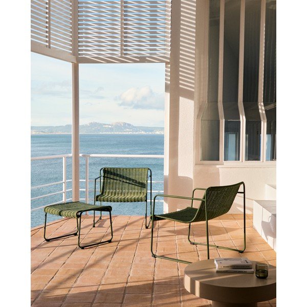 Zöld fém kerti fotel Maurina – Kave Home-image-1