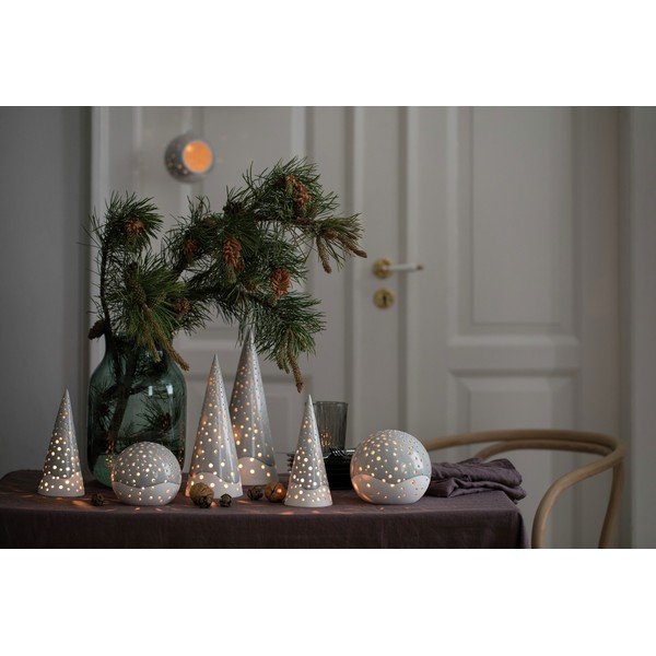 Nobili szürke csontporcelán karácsonyi gyertyatartó, ⌀ 14 cm - Kähler Design-image-2