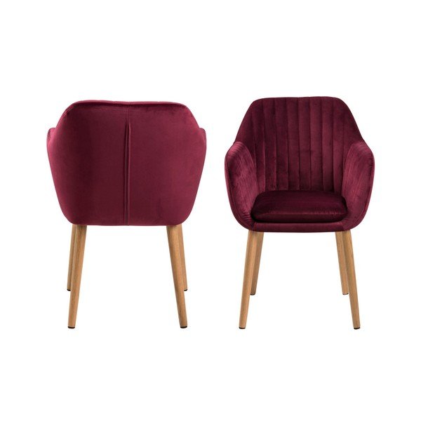 Emilia Vic borvörös étkezőszék - Actona-image-3