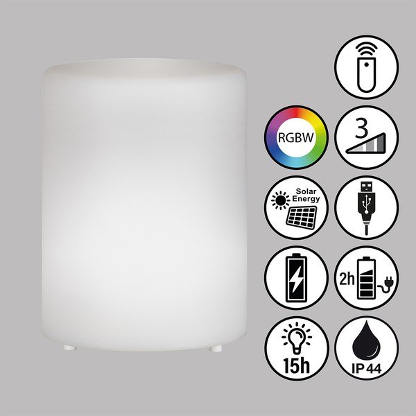 Fehér LED asztali lámpa (magasság 15 cm) Ceppo – Fischer & Honsel-image-2