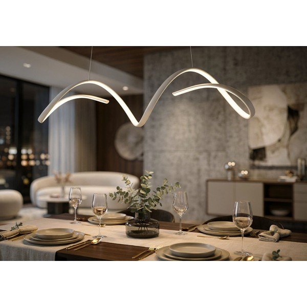 Fehér fém LED függőlámpa Uter – Mauro Ferretti-image-1