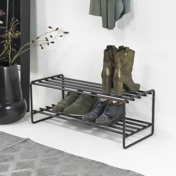 Fekete fém cipőtartó Clint – Spinder Design-image-3