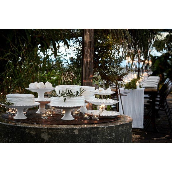 Pearl fehér agyagkerámia tortatartó, ⌀ 22 cm - Costa Nova-image-2