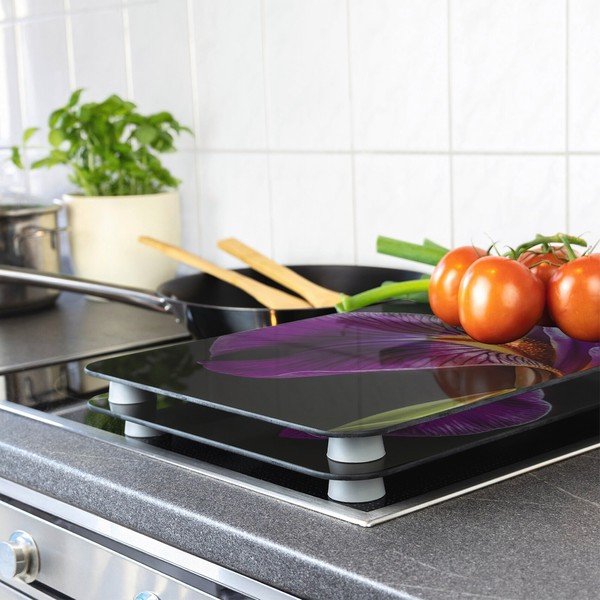 Edzett üveg tűzhely fedőlap szett 2 db-os 52x30 cm Abdeckplatte  – Wenko-image-1