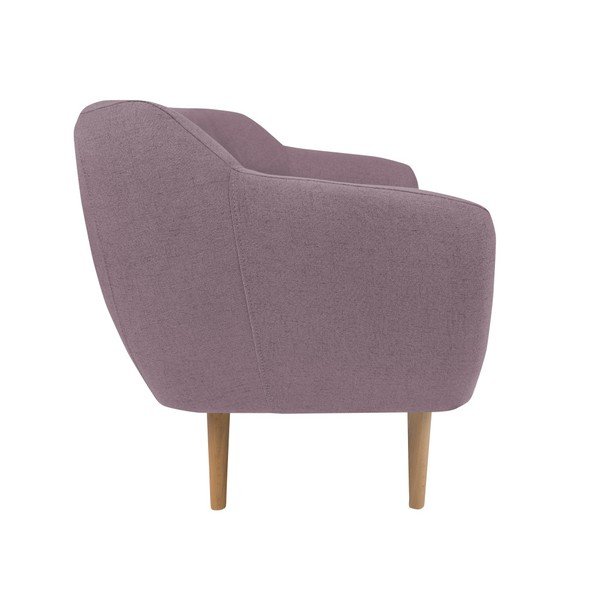 Sicile rózsaszín 2 személyes kanapé világos lábakkal - Mazzini Sofas-image-2
