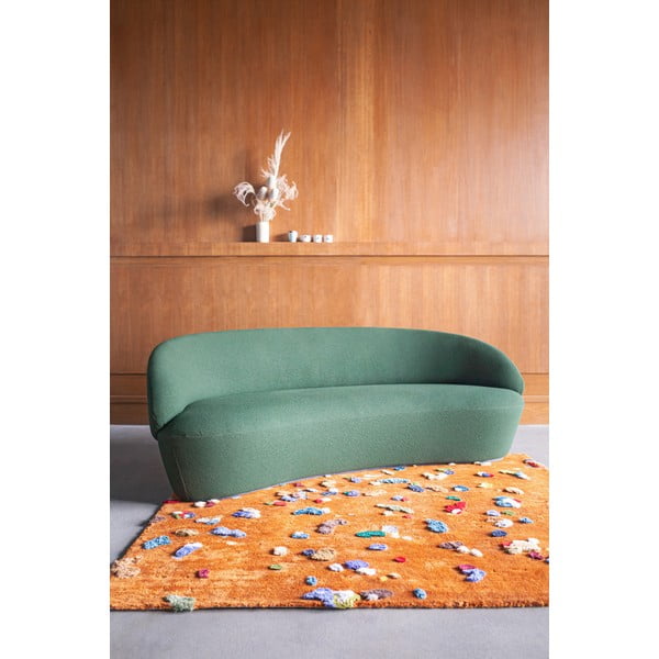 Naïve zöld kanapé gyapjú kárpitozással, 162 cm - EMKO-image-1