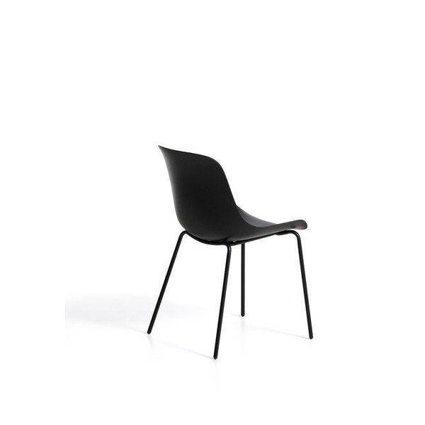 Fekete műanyag kerti szék Altea – Kave Home-image-3