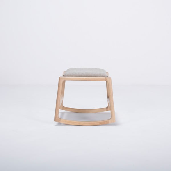 Dedo tölgyfa zsámoly szürke szövet ülőrésszel - Gazzda-image-1