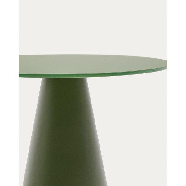 Kerek tárolóasztal üveg asztallappal ø 50 cm Wilshire – Kave Home-image-3
