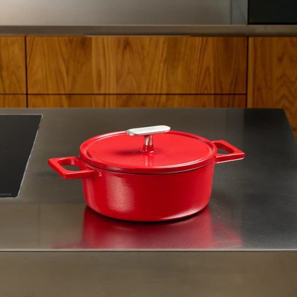 Indukciós tűzhelyhez alkalmas öntöttvas lábas fedővel 2 l Mattia 3.0 – FABINI-image-1