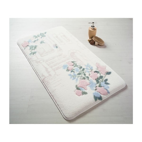 Bathmats Flower Garden rózsaszín fürdőszobai szőnyeg - Confetti
