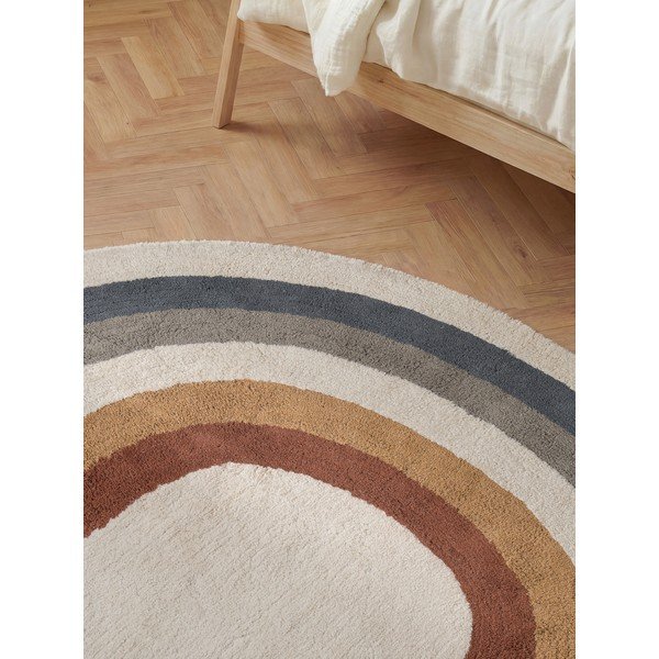 Krémszínű mosható-kézi szövésű pamut gyerek szőnyeg 140x200 cm Snuggle Riva – Hanse Home-image-2