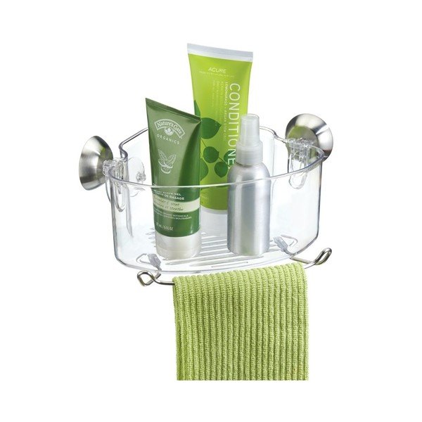 Soap Shower átlátszó öntapadós sarokpolc - iDesign-image-2