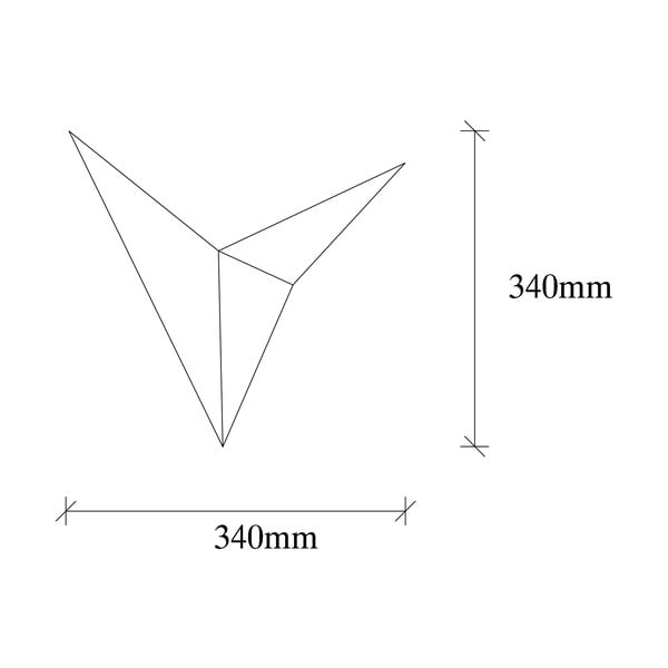 Fekete fali lámpa Bird – Opviq lights-image-3