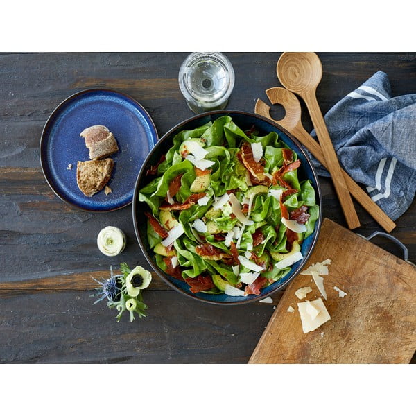 Fekete-kék kőedény tál ø 30 cm Gastro Dark Blue/Black – Bitz-image-1