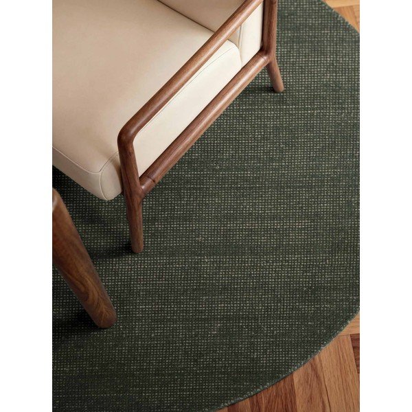 Sötétzöld kézi szövésű gyapjú kerek szőnyeg ø 160 cm Greenwich – Ted Baker-image-2