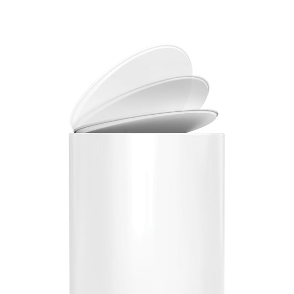 Fehér fém pedálos szemetes 6 l – simplehuman-image-4