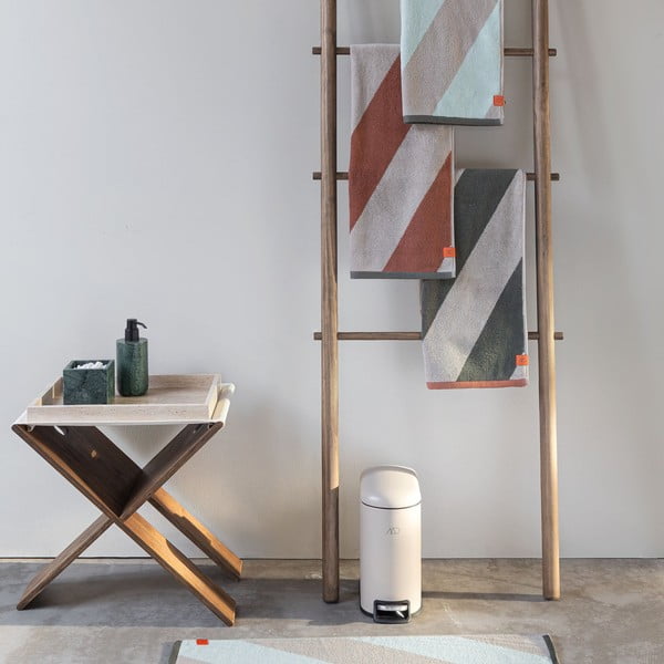 Khaki frottír bio pamut fürdőlepedő 70x133 cm Diagonal – Mette Ditmer Denmark-image-2