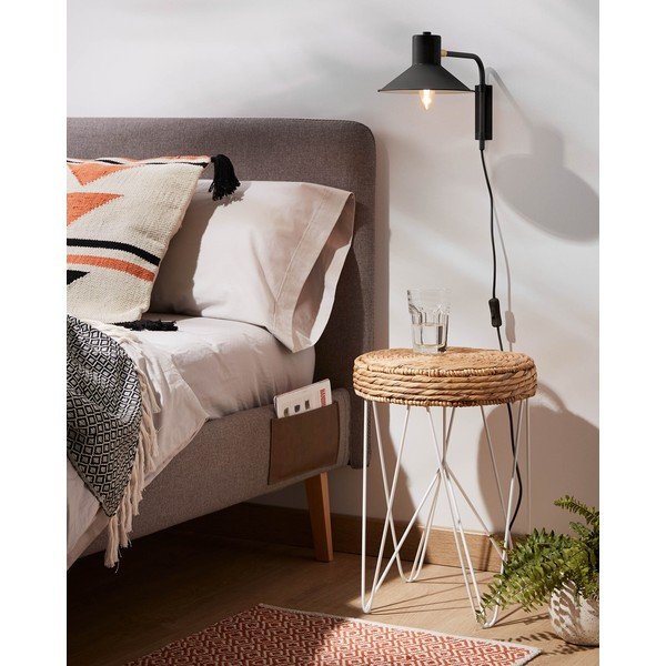 Fekete fali lámpa ø 20 cm Aria – Kave Home-image-1