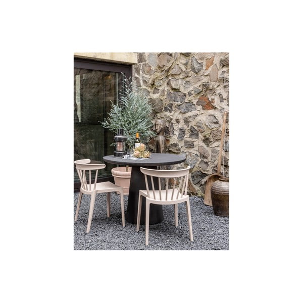 Damon barna-szürke kerti tárolóasztal, ø 100 cm - WOOOD-image-3