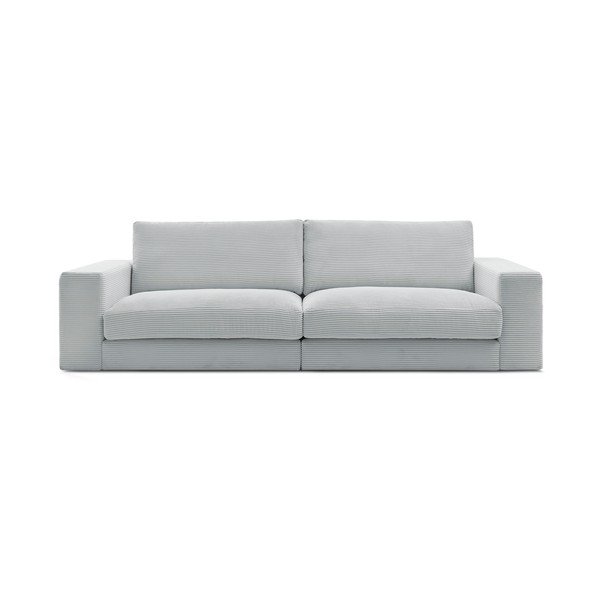 Világosszürke kordbársony kanapé 274 cm Leonard – Bobochic Paris