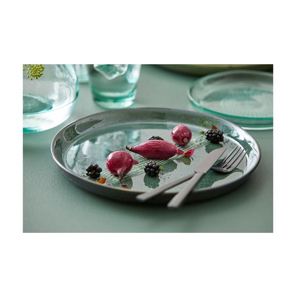 Zöld-fekete kőedény tányér ø 27 cm Gastro Green/Black – Bitz-image-2