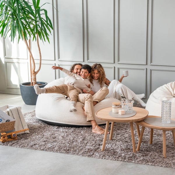 Barna buklé babzsákfotel Om 135 – SLOWDOWN-image-1