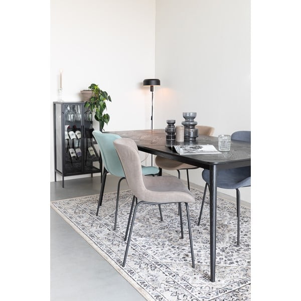 Étkezőasztal tölgyfa dekorral 80x160 cm Fabio – White Label-image-2