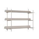Szürke többszintes fém fali polc 60 cm Riqueza Tres – PT LIVING