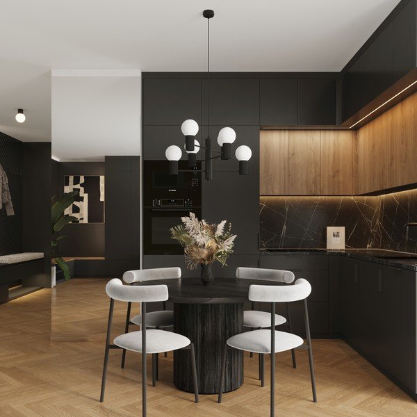 Fekete függőlámpa üveg búrával Orbital – Sollux-image-2