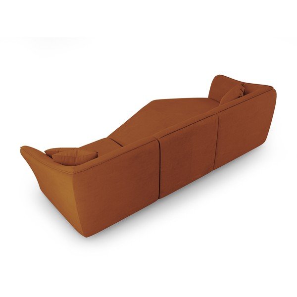 Téglavörös buklé sarokkanapé Tokyo – Cosmopolitan Design-image-3