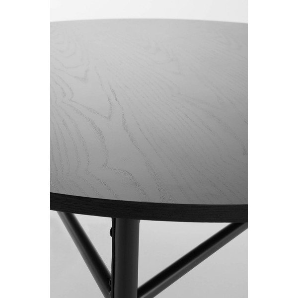 Fekete fém kerek dohányzóasztal ø 100 cm Valley – Jotex-image-3