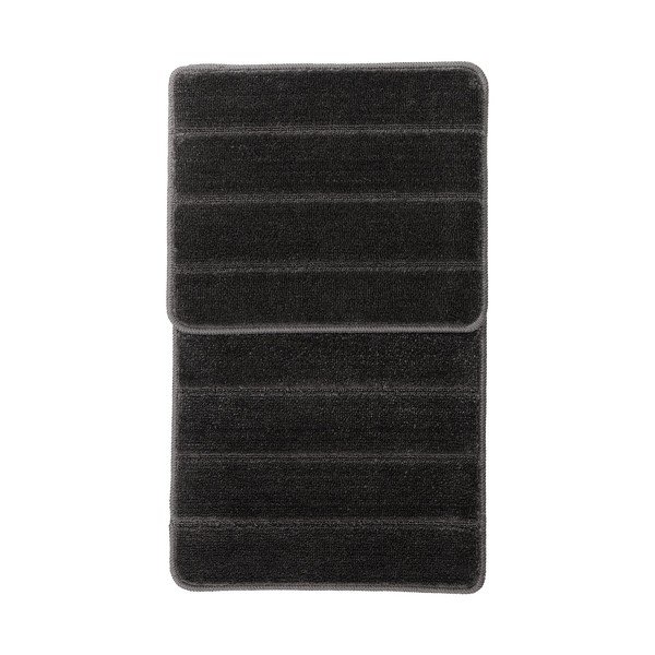 Antracitszürke fürdőszobai kilépő szett 2 db-os 50x80 cm Yeni Cizgli – Foutastic-image-2
