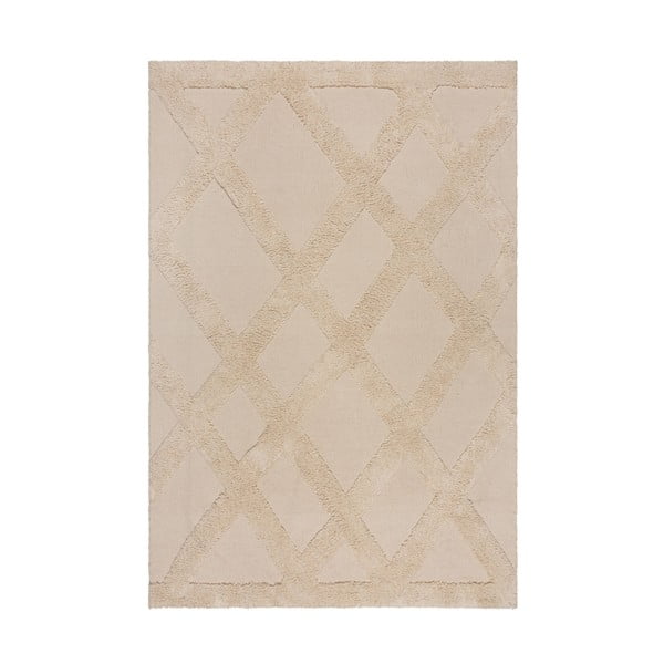 Bézs pamut szőnyeg 120x170 cm Tessa Diamond – Flair Rugs