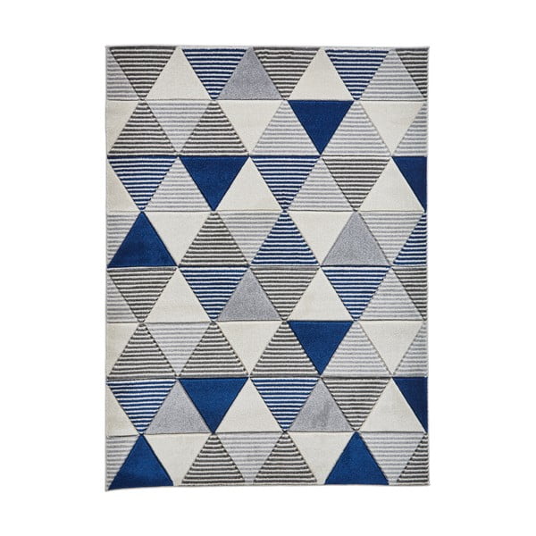 Matrix kék szőnyeg, 120 x 170 cm - Think Rugs