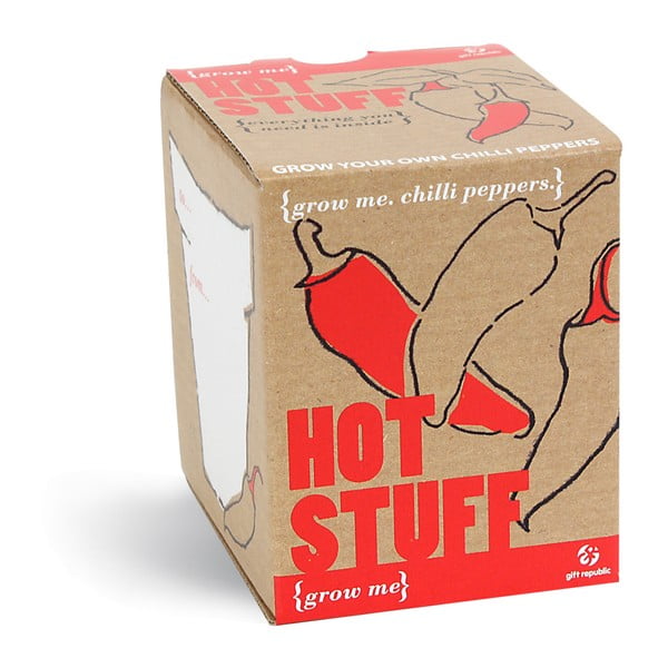 Hot Stuff növénytermesztő készlet chili paprika magokkal - Gift Republic