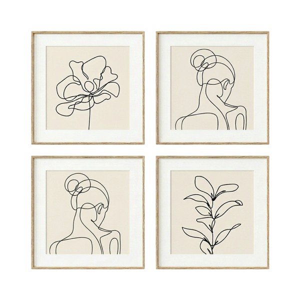 Kép szett 4 db-os 30x30 cm  