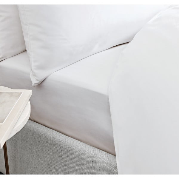 Classic fehér pamut-szatén lepedő, 135 x 190 cm - Bianca-image-1