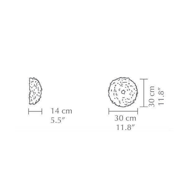 Fehér fali lámpa ø 30 cm Eos Up Mini – UMAGE-image-3